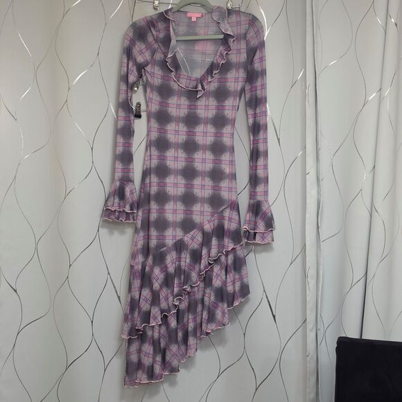 Dolls Kill Dresses & Skirts - Dolls Kill Sugar Thrillz Plaid Mesh Dress